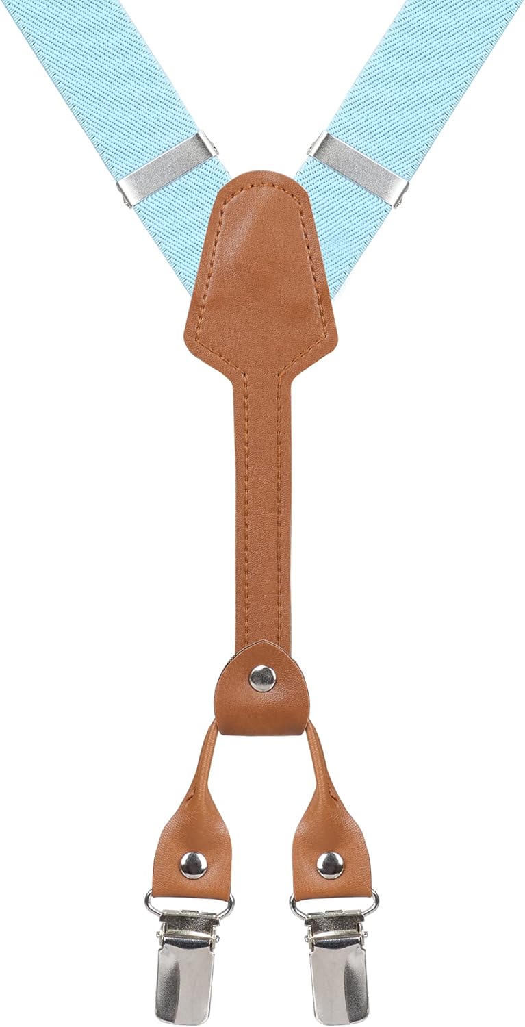 Action Ward Store Women's Suspenders - 1" Width - Y Back 4 Clip Skinny Ladies Suspenders - Image 2